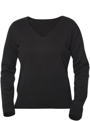 Clique Aston dames V-neck sweater zwart (M) - TG-outlet