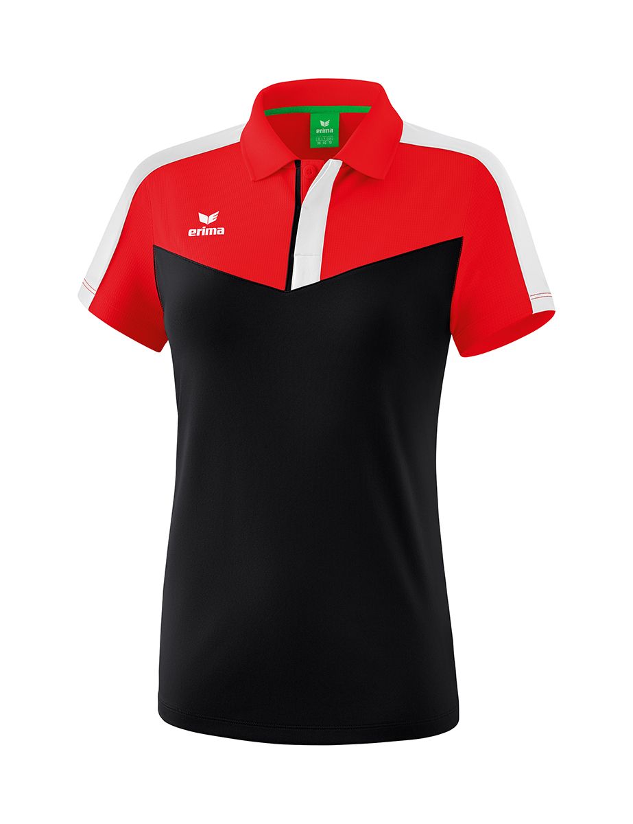 Erima Squad polo rood/zwart/wit Dames - TG-outlet