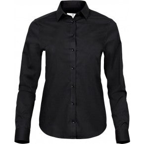 Luxury Stretch Blouse long-sleeve Dames - TG-outlet