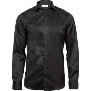 Luxury Twill Slim Fit Shirt long-sleeve Heren (M) - TG-outlet