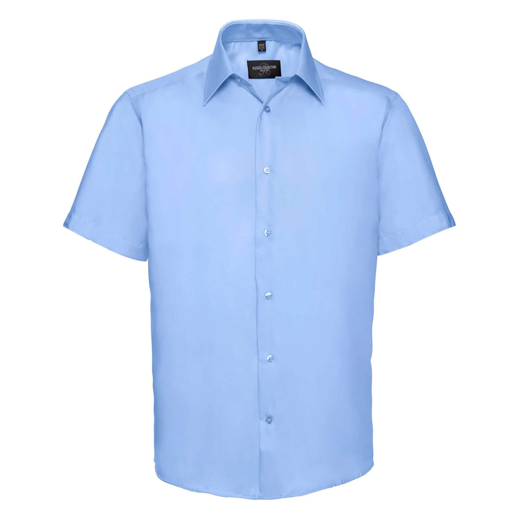 Men’s Short Sleeve Tailored Ultimate Non-Iron Shirt - TG-outlet