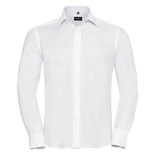 Afbeelding in Gallery-weergave laden, Russel Men’s Long Sleeve Tailored Ultimate Non-Iron Shirt - TG-outlet
