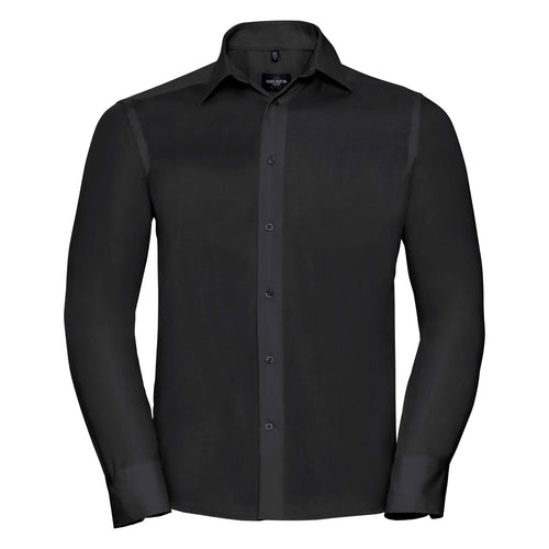 Russel Men’s Long Sleeve Tailored Ultimate Non-Iron Shirt - TG-outlet