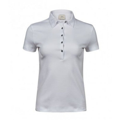 Tee Jays Ladies Pima Cotton Interlock Polo Shirt (S) - TG-outlet